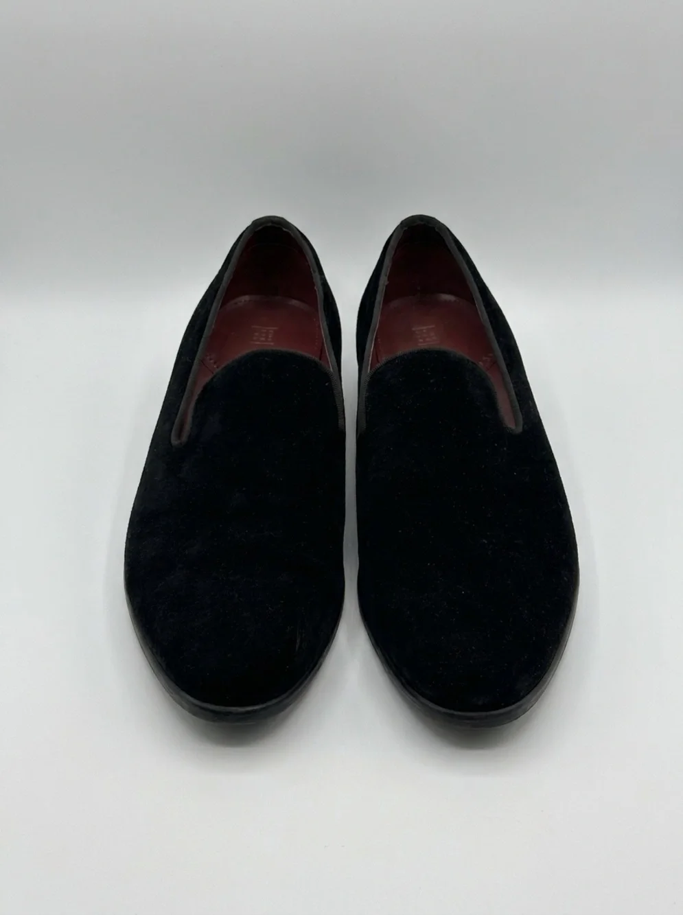 The Black Tux Velvet Slip-On Loafers Sz 11